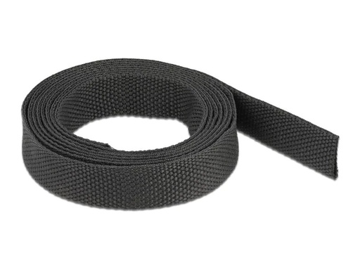 [90180383 1234994] Delock Gewebeschrumpfschlauch 2 m x 10 mm Schwarz