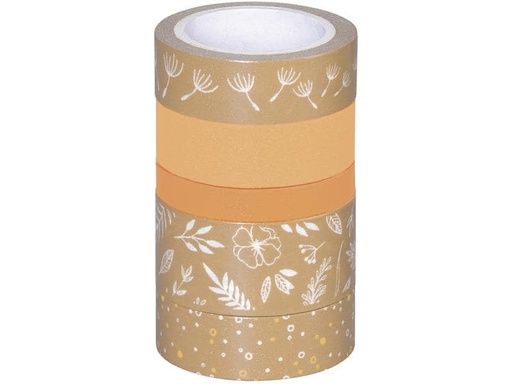 [90180460 1242552] Heyda Washi Tape Natur Blätter Orange