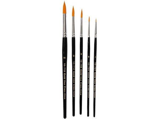 [90180790 1231128] Creativ Company Nylonhaarpinsel Universal 5 Stück