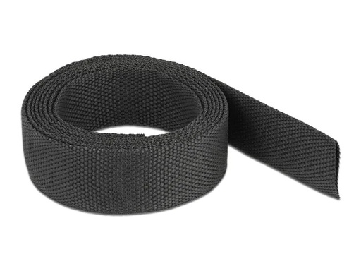 [90180795 1234993] Delock Gewebeschrumpfschlauch 2 m x 16 mm Schwarz