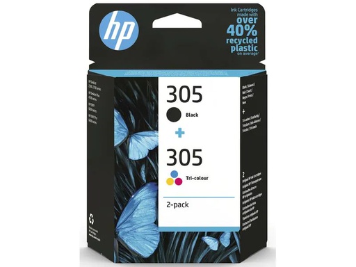 [90181218 1249036] HP Tinte Combopack Nr. 305 (6ZD17AE) Black/Cyan/Magenta/Yellow