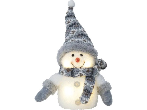 [90181462 748065] Star Trading LED-Figur Schneeman, 25 cm, Grau