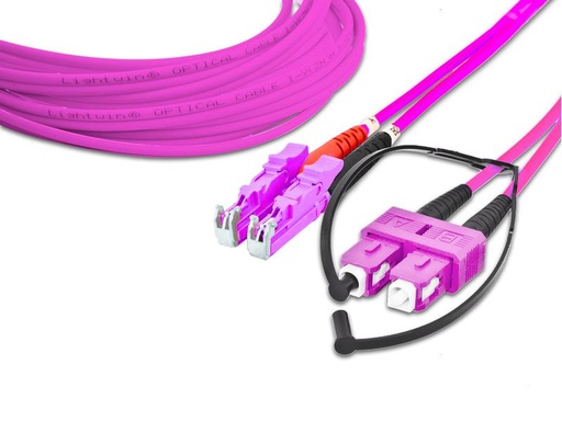 [90181576 1215923] Lightwin LWL-Patchkabel LSH-SC, Multimode, OM4, 3m