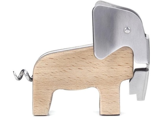[90181694 1246806] Kikkerland Flaschenöffner Elefant Hellbraun