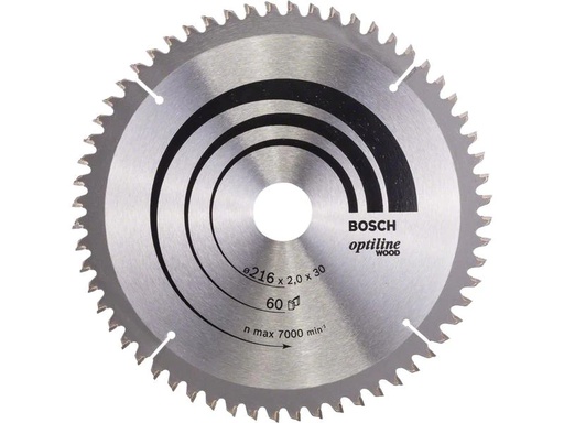 [90182114 1259724] Bosch Professional Kreissägeblatt Optiline Wood Ø 216, 60 Zähne