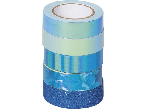 [90182187 1242557] Heyda Washi Tape Effekt Mix Basic Blau
