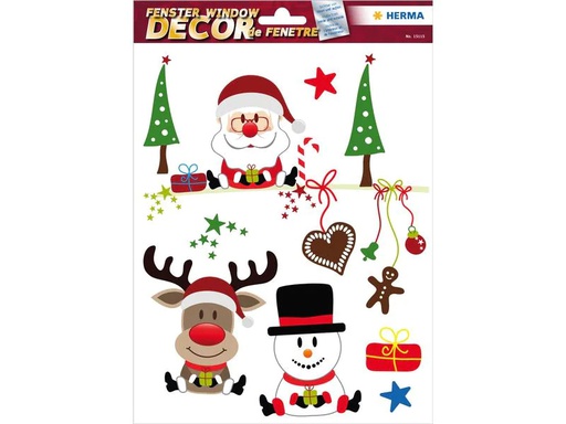 [90182404 1103032] Herma Stickers Fensterbild Weihnachtsfreude 1 Blatt