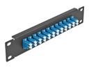 Delock Verteilerplatte 10″ LWL Patchpanel 12 Port LC Duplex schwarz
