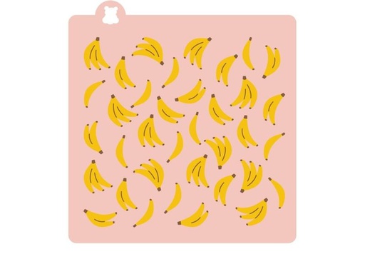 [90182623 1233333] Cut my Cookies Schablone Banane 2-teilig, Weiss