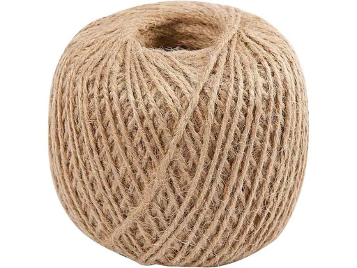 [90182685 1235410] Creativ Company Kordel Naturgarn, 2 mm, 180 m, 1 Rolle
