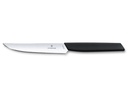 Victorinox Steakmesser Swiss Modern gerader Schliff, 1 Stück, Schwarz