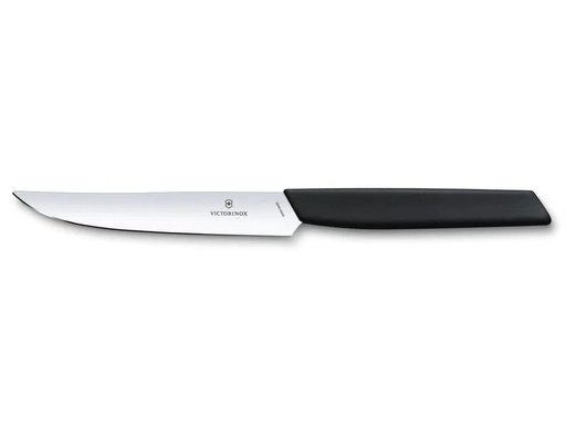 [90182692 1251742] Victorinox Steakmesser Swiss Modern gerader Schliff, 1 Stück, Schwarz