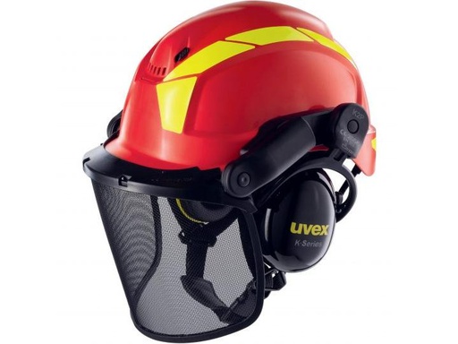 [90182889 1235591] uvex Schutzhelm Pheos Forestry, Rot