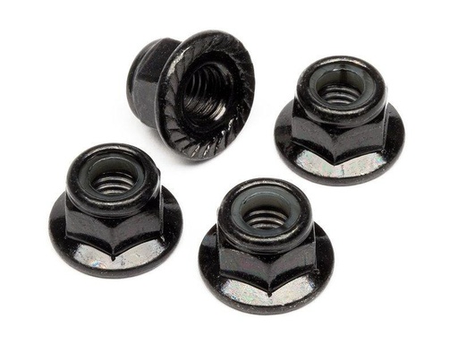 [90183007 1235265] HPI Stopmutter M5, Schwarz 4 Stück
