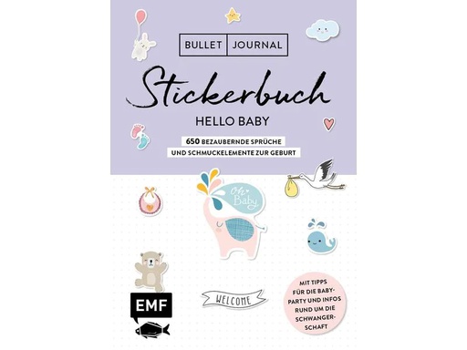 [90183191 1239705] EMF Stickerbuch Hello Baby 650 Stück