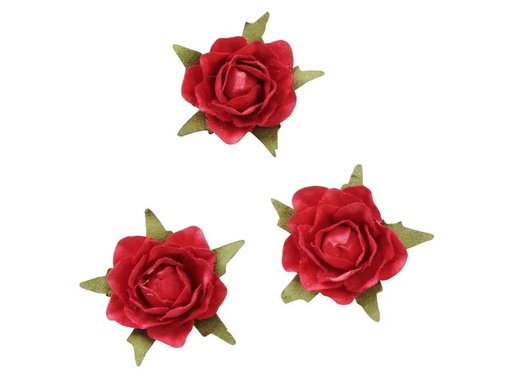 [90183221 1237664] HobbyFun Streudeko Rosen 20 Stück, Rot