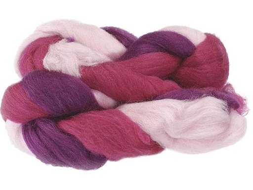 [90026919 1101972] Heyda Filzwolle 3-Strang-Mix 50 g, Lila/Pink/Rosa