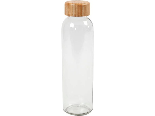 [90183313 1231160] Creativ Company Glasflasche 500 ml 6.7 x 22 cm, 1 Stück