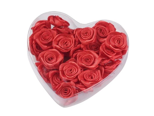 [90183351 1237655] HobbyFun Streudeko Rosen 30 Stück, Rot