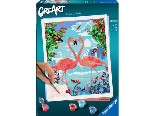 [90183613 1194189] Ravensburger Malen nach Zahlen CreArt: Flamingo Love