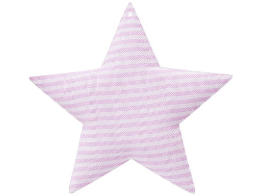 [90183834 1237572] HobbyFun Stoff Figur Stern 2 Stück, Dunkelrosa/Hellrosa