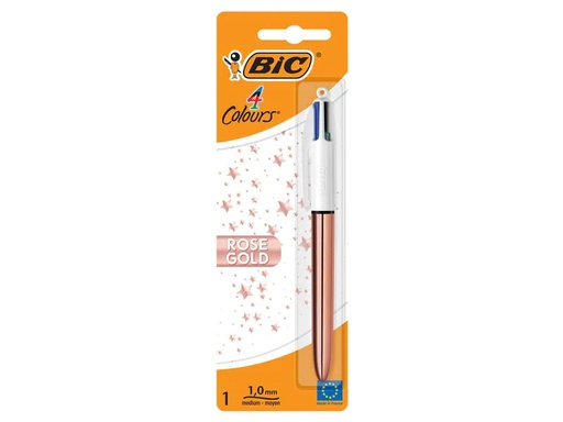 [90183845 1249048] BIC Mehrfarbenkugelschreiber 4 Colours 0.32 mm, Gold