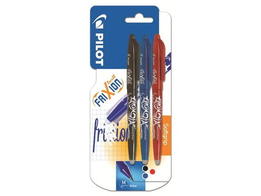 [90183971 1244208] Pilot Rollerball FriXion Ball 0.7 mm, Mehrfarbig 3 Stück