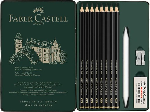 [90184009 1229556] Faber-Castell Graphitstift Graphit-Set Matt 11 Stück
