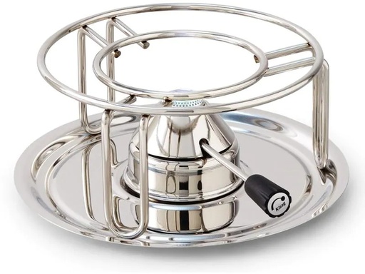 [90184331 1250487] Kisag Fondue-Rechaud Classic Silber