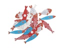 Rico Design Motivsticker Fische 24 Stück Mehrfarbig