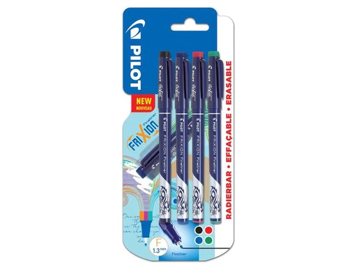 [90184392 1244275] Pilot Fineliner FriXion 0.45 mm, Mehrfarbig, 4 Stück