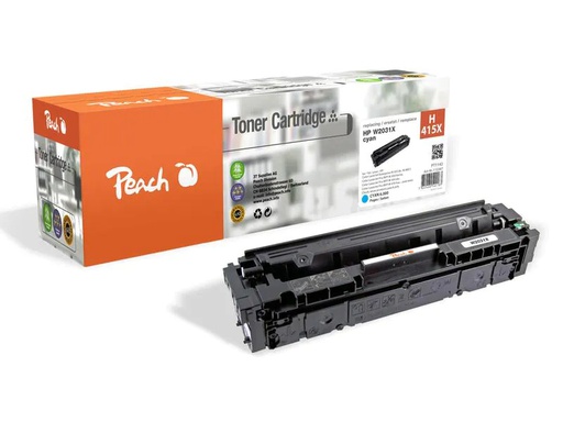 [90184400 1235805] Peach Toner HP Nr. 415X / W2031X Cyan