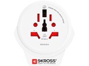 SKROSS Reiseadapter World UK mit USB Ladegerät