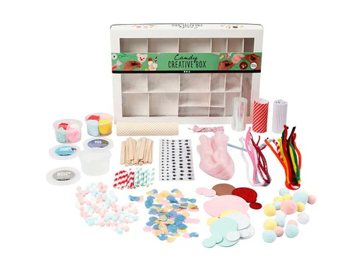 [90184480 1231144] Creativ Company Bastelset Kreativbox Candy 16-teilig