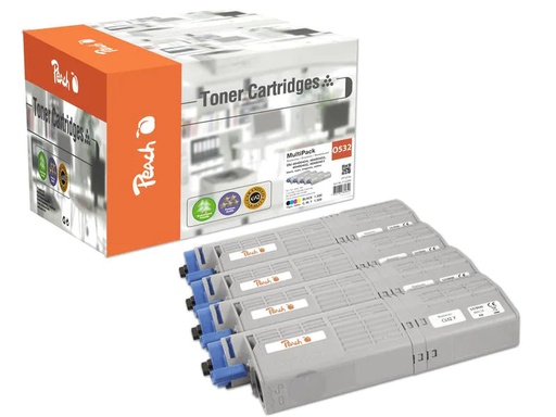 [90184506 1235814] Peach Toner OKI 46490401-4 BK, C, M, Y