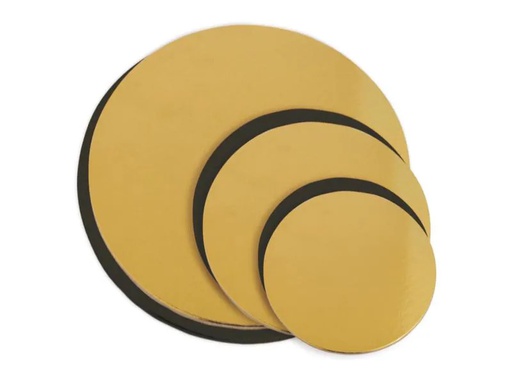[90027047 477115] ScrapCooking Tortenunterlage 6 Stück, Gold/Schwarz