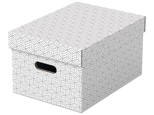 [90184586 1227001] Leitz Aufbewahrungsbox Esselte Home M Mittel, 3 Stück, Weiss