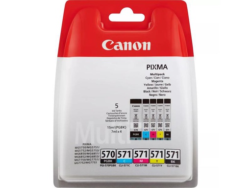 [90184626 1236397] Canon Tinte PGI-570 / CLI-571 BK, PGBK, C, M, Y