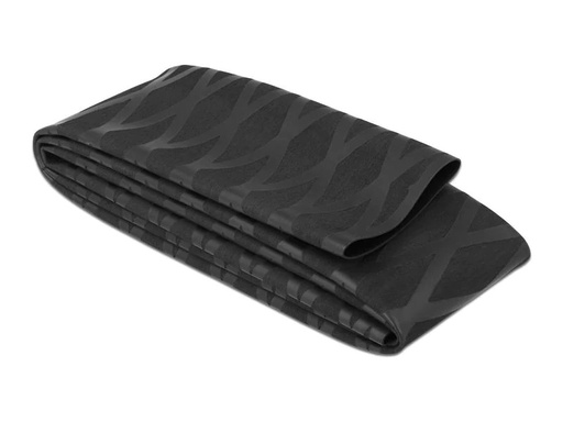 [90184764 1241786] Delock Schrumpfschlauch X-Muster rutschfest 1 m x 40 mm Schwarz