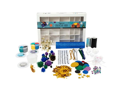 [90185243 1231142] Creativ Company Bastelset Kreativbox Weltraum 16-teilig