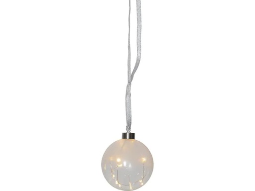 [90185437 1187248] Star Trading Weihnachtskugel Glow, 15 LED, 10 cm, indoor