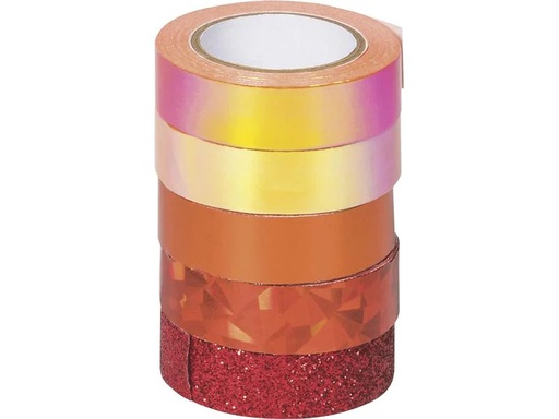 [90185459 1242558] Heyda Washi Tape Effekt Mix Basic Orange