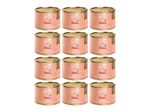 [90185797 1254421] Terra Faelis Nassfutter Adult getreidefrei mit Huhn, 12 x 200 g