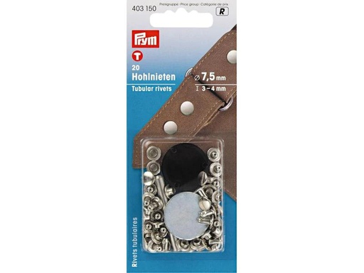 [90027323 1088145] Prym Hohlnieten 3-4 mm, 20 Stück