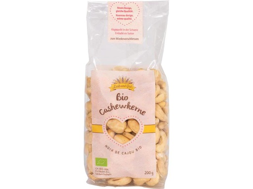 [90186330 1256033] Leib und Gut Bio Cashewkerne 200 g
