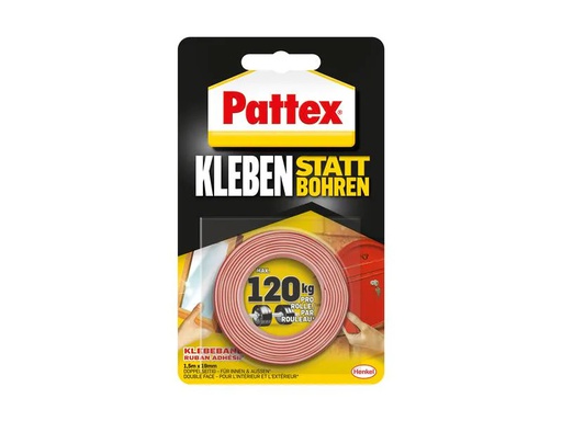 [90186372 1255262] Pattex Klebeband 19 mm x 1.5 m, Rot