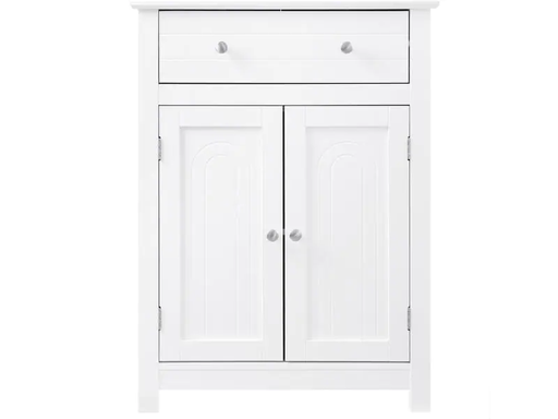 [90186496 1251490] VASAGLE Badezimmerregal mit Schublade 60 x 80 cm, Weiss