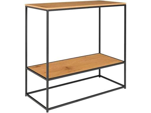 [90186605 1249627] House Nordic Konsolentisch Vita 80 x 80 cm, Nature/Schwarz
