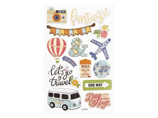 [90186616 1238346] HobbyFun Motivsticker Reisen 1 Blatt