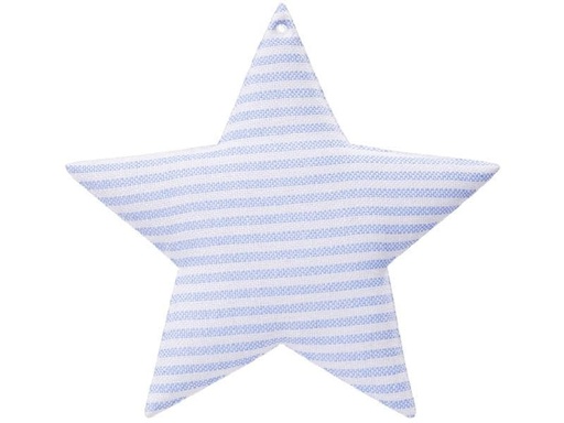 [90186781 1237573] HobbyFun Stoff Figur Stern 2 Stück, Dunkelblau/Hellblau